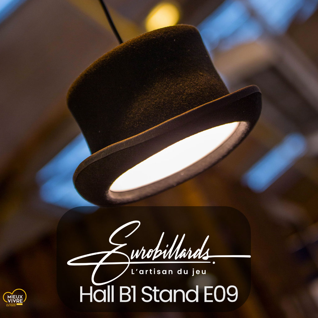 eurobillards au salon Mieux vivre expo 2025 lustre chapeau
